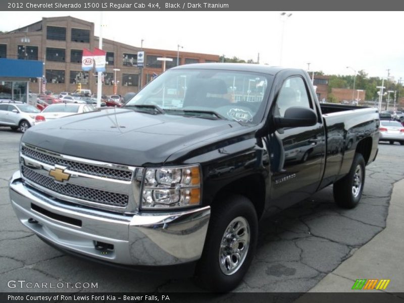 Black / Dark Titanium 2012 Chevrolet Silverado 1500 LS Regular Cab 4x4