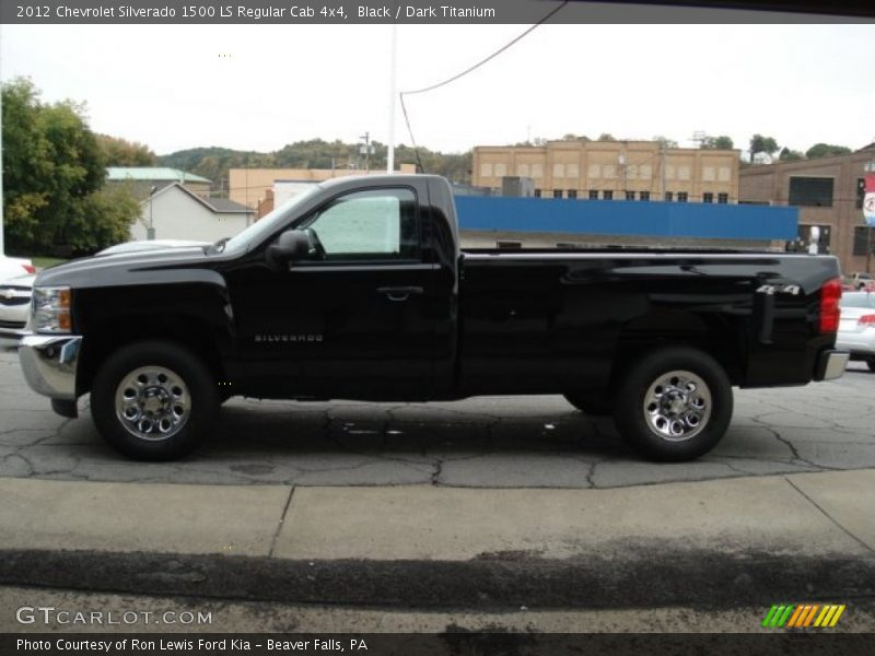 Black / Dark Titanium 2012 Chevrolet Silverado 1500 LS Regular Cab 4x4