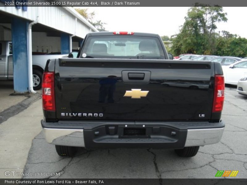 Black / Dark Titanium 2012 Chevrolet Silverado 1500 LS Regular Cab 4x4