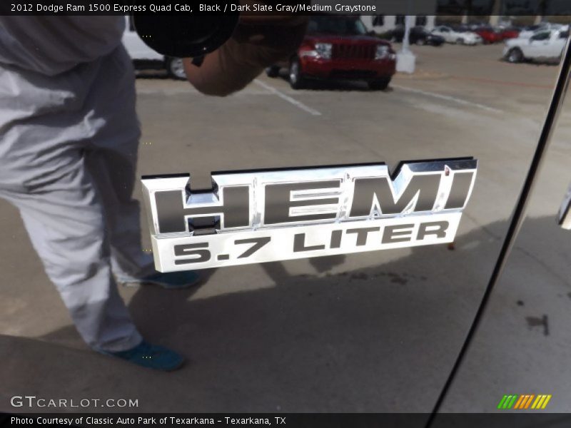 Black / Dark Slate Gray/Medium Graystone 2012 Dodge Ram 1500 Express Quad Cab