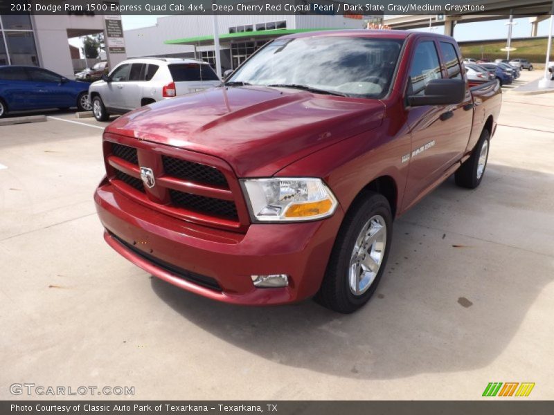 Deep Cherry Red Crystal Pearl / Dark Slate Gray/Medium Graystone 2012 Dodge Ram 1500 Express Quad Cab 4x4