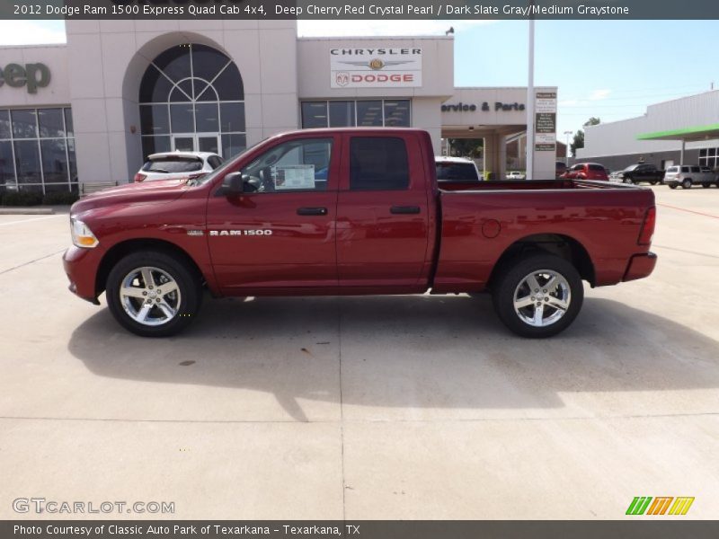 Deep Cherry Red Crystal Pearl / Dark Slate Gray/Medium Graystone 2012 Dodge Ram 1500 Express Quad Cab 4x4