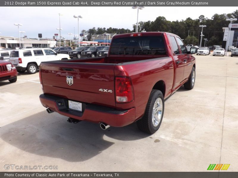 Deep Cherry Red Crystal Pearl / Dark Slate Gray/Medium Graystone 2012 Dodge Ram 1500 Express Quad Cab 4x4