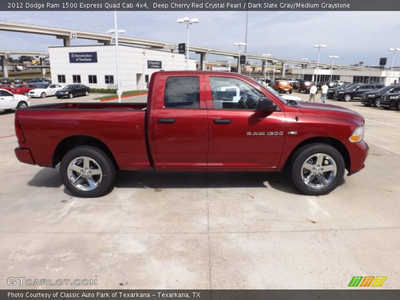  2012 Ram 1500 Express Quad Cab 4x4 Deep Cherry Red Crystal Pearl