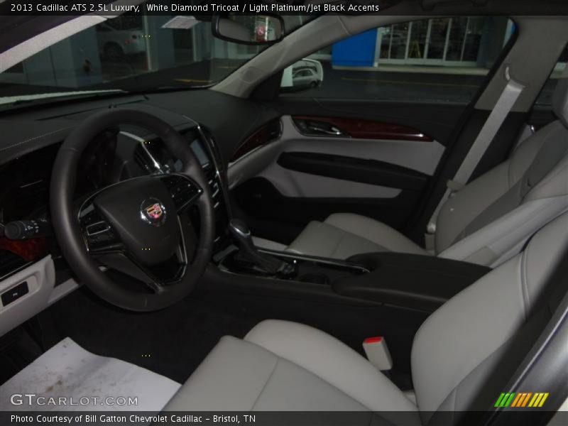 White Diamond Tricoat / Light Platinum/Jet Black Accents 2013 Cadillac ATS 2.5L Luxury