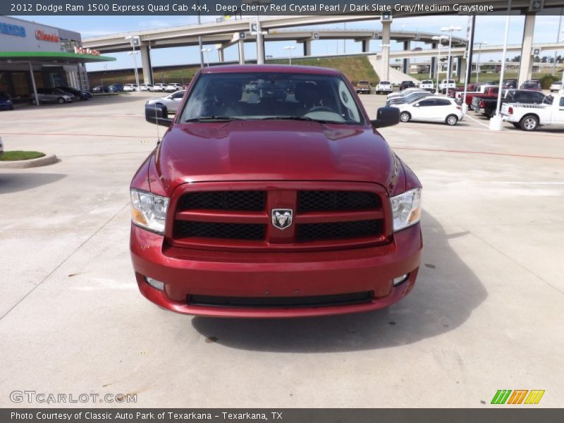  2012 Ram 1500 Express Quad Cab 4x4 Deep Cherry Red Crystal Pearl