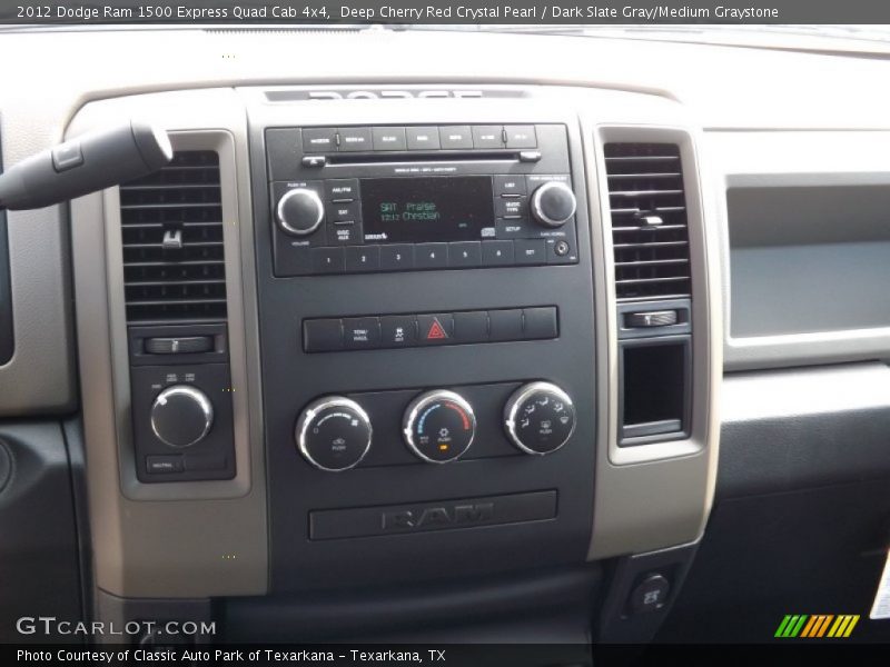 Controls of 2012 Ram 1500 Express Quad Cab 4x4