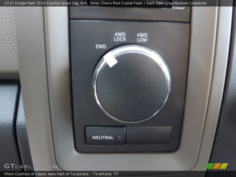 Controls of 2012 Ram 1500 Express Quad Cab 4x4