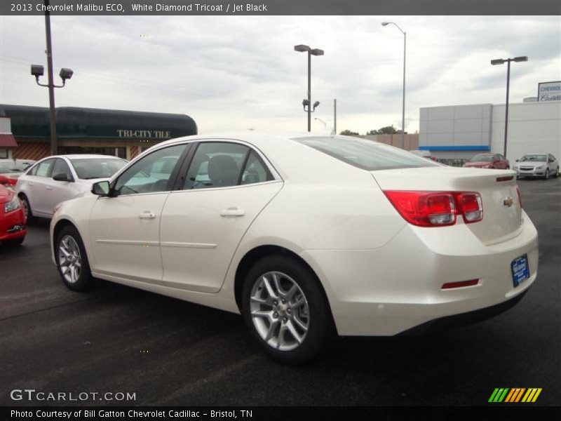 White Diamond Tricoat / Jet Black 2013 Chevrolet Malibu ECO