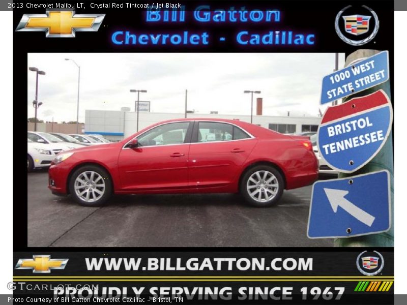 Crystal Red Tintcoat / Jet Black 2013 Chevrolet Malibu LT