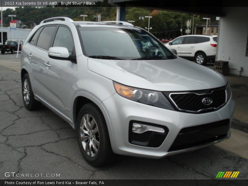 Bright Silver / Black 2013 Kia Sorento SX V6 AWD