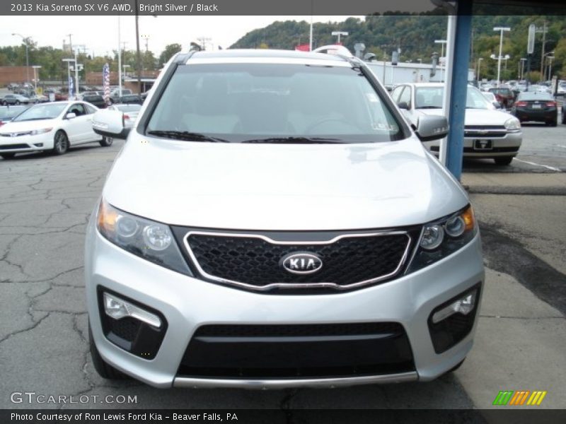 Bright Silver / Black 2013 Kia Sorento SX V6 AWD