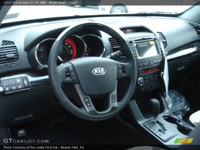 Bright Silver / Black 2013 Kia Sorento SX V6 AWD