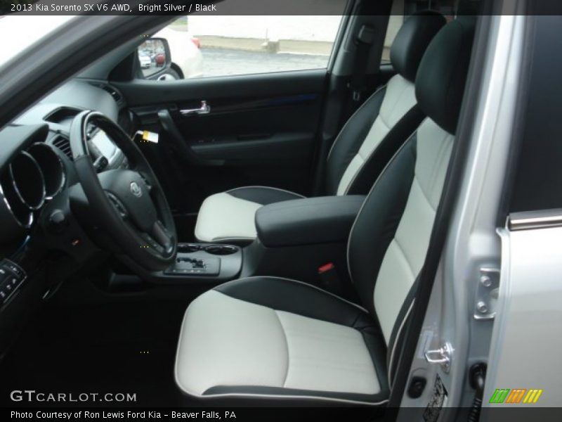 Bright Silver / Black 2013 Kia Sorento SX V6 AWD