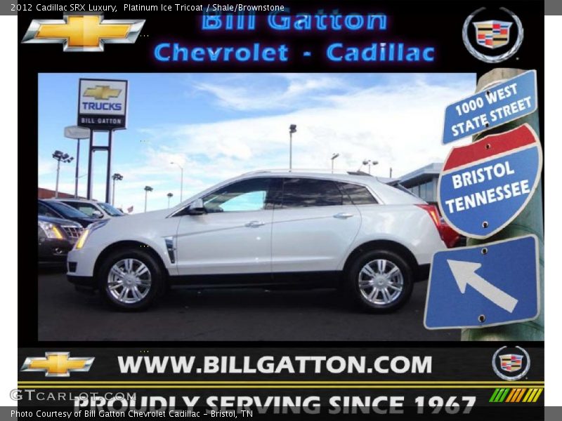 Platinum Ice Tricoat / Shale/Brownstone 2012 Cadillac SRX Luxury
