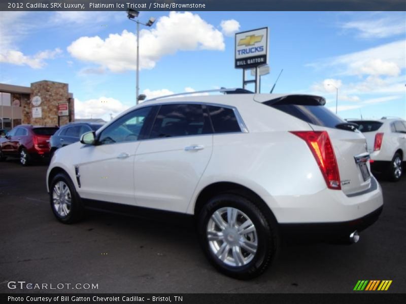 Platinum Ice Tricoat / Shale/Brownstone 2012 Cadillac SRX Luxury