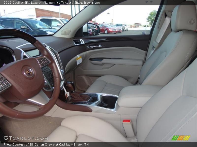 Platinum Ice Tricoat / Shale/Brownstone 2012 Cadillac SRX Luxury