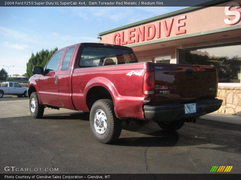 Dark Toreador Red Metallic / Medium Flint 2004 Ford F250 Super Duty XL SuperCab 4x4