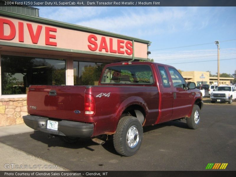 Dark Toreador Red Metallic / Medium Flint 2004 Ford F250 Super Duty XL SuperCab 4x4