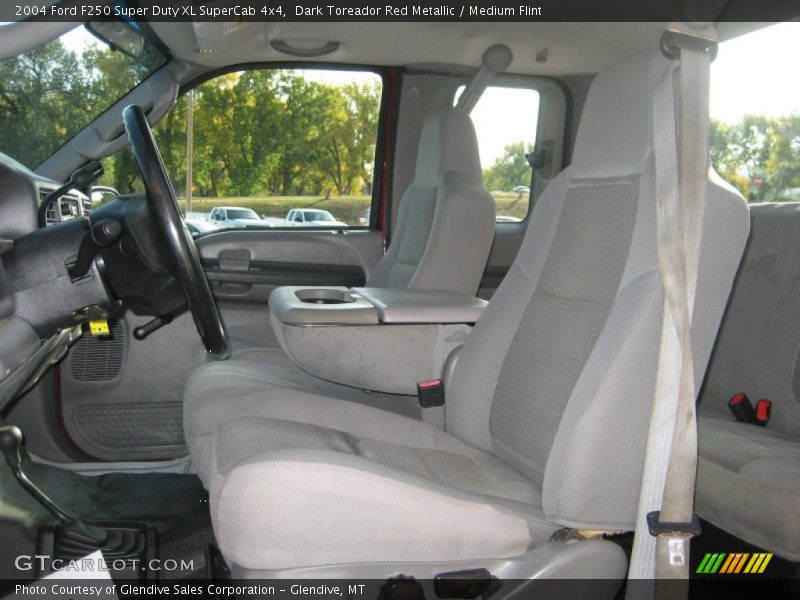 Dark Toreador Red Metallic / Medium Flint 2004 Ford F250 Super Duty XL SuperCab 4x4