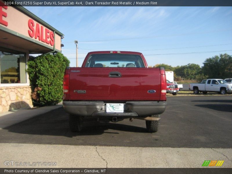 Dark Toreador Red Metallic / Medium Flint 2004 Ford F250 Super Duty XL SuperCab 4x4