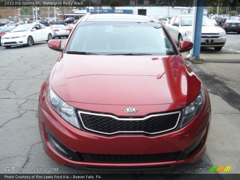 Remington Red / Black 2013 Kia Optima SX
