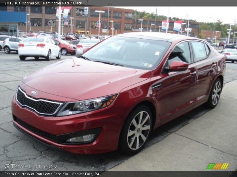 Remington Red / Black 2013 Kia Optima SX