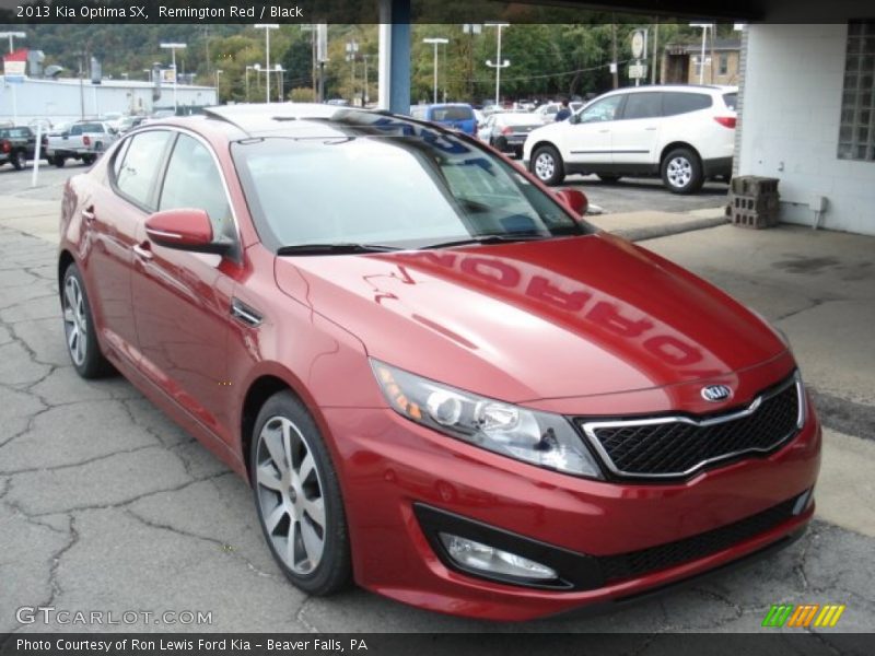 Remington Red / Black 2013 Kia Optima SX