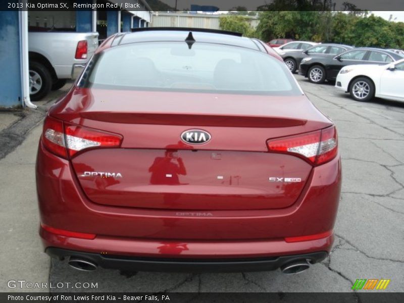 Remington Red / Black 2013 Kia Optima SX