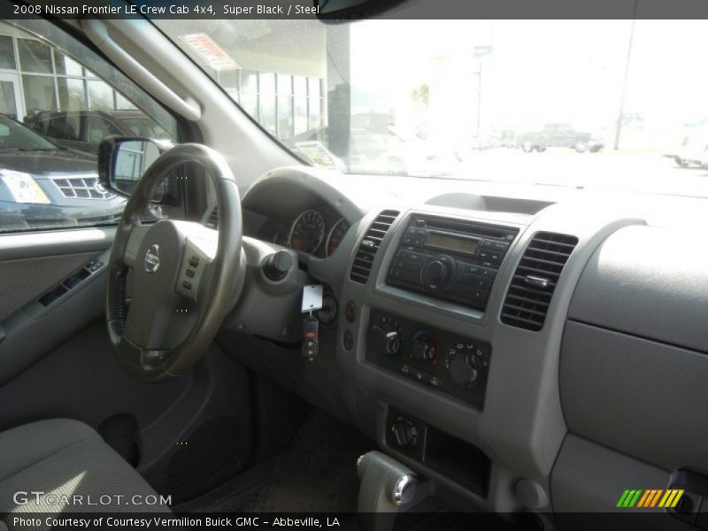 Super Black / Steel 2008 Nissan Frontier LE Crew Cab 4x4