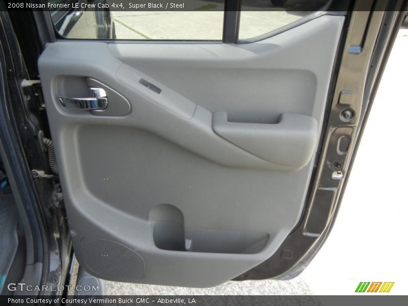 Super Black / Steel 2008 Nissan Frontier LE Crew Cab 4x4