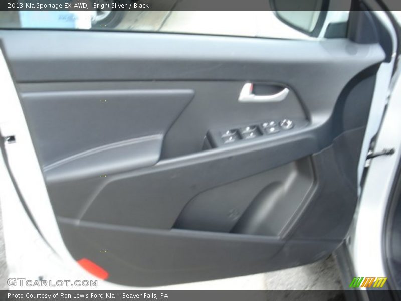 Bright Silver / Black 2013 Kia Sportage EX AWD