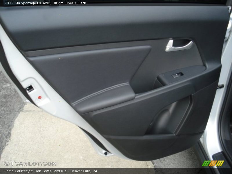 Bright Silver / Black 2013 Kia Sportage EX AWD