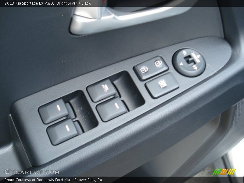 Bright Silver / Black 2013 Kia Sportage EX AWD