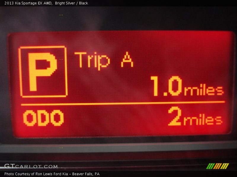 Bright Silver / Black 2013 Kia Sportage EX AWD