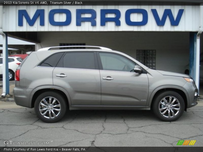 Titanium Silver / Black 2013 Kia Sorento SX V6 AWD