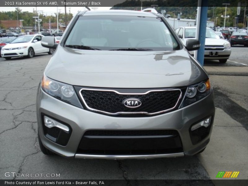 Titanium Silver / Black 2013 Kia Sorento SX V6 AWD