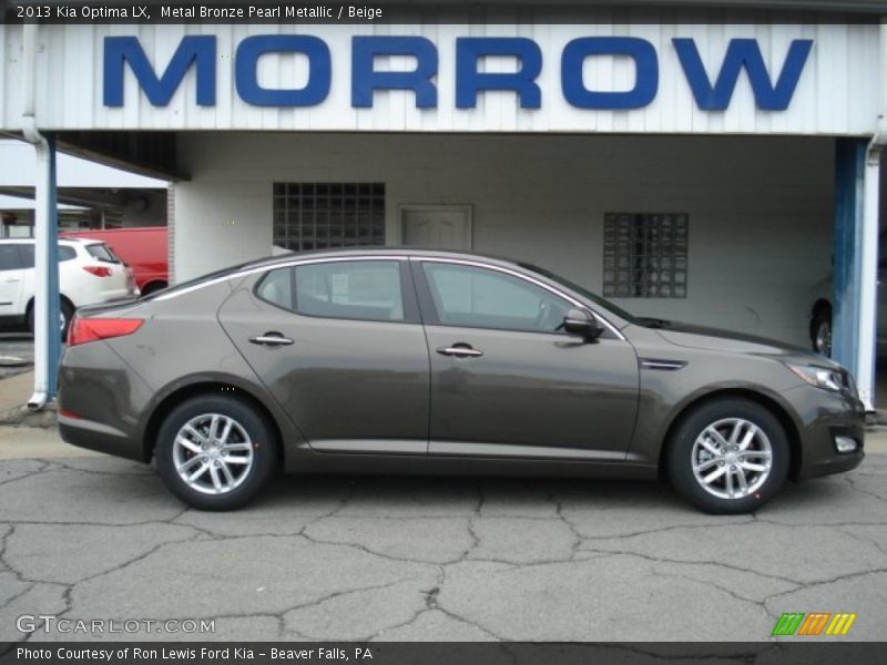 Metal Bronze Pearl Metallic / Beige 2013 Kia Optima LX