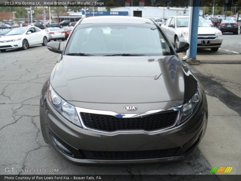 Metal Bronze Pearl Metallic / Beige 2013 Kia Optima LX