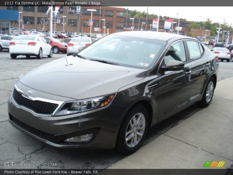 Metal Bronze Pearl Metallic / Beige 2013 Kia Optima LX