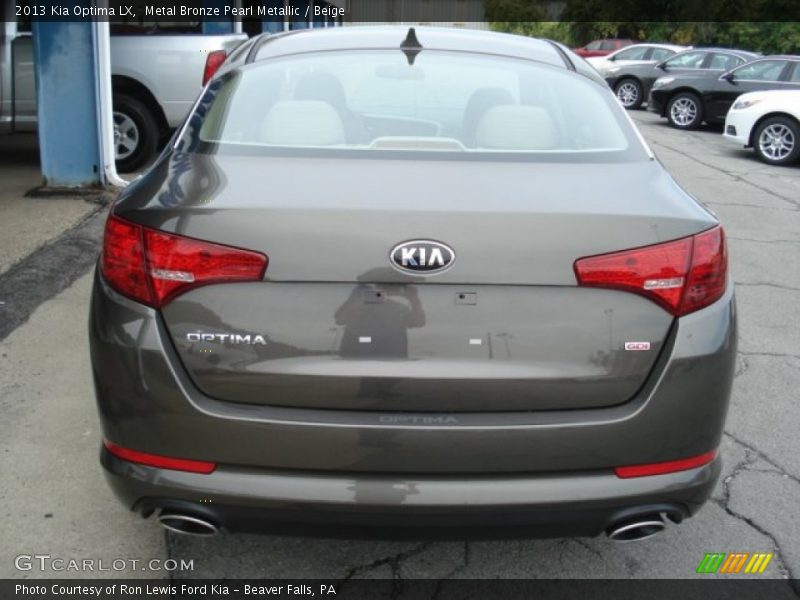 Metal Bronze Pearl Metallic / Beige 2013 Kia Optima LX
