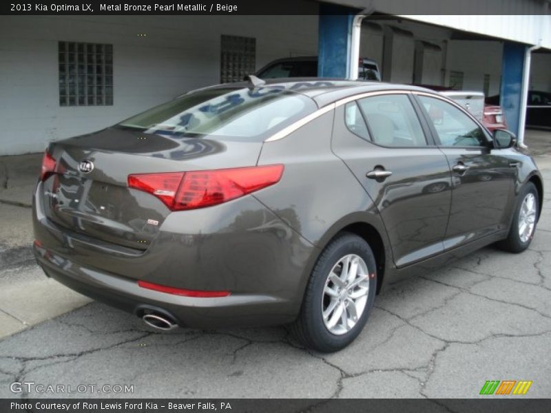 Metal Bronze Pearl Metallic / Beige 2013 Kia Optima LX