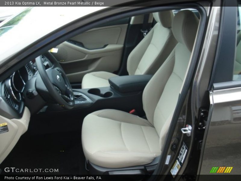 Metal Bronze Pearl Metallic / Beige 2013 Kia Optima LX