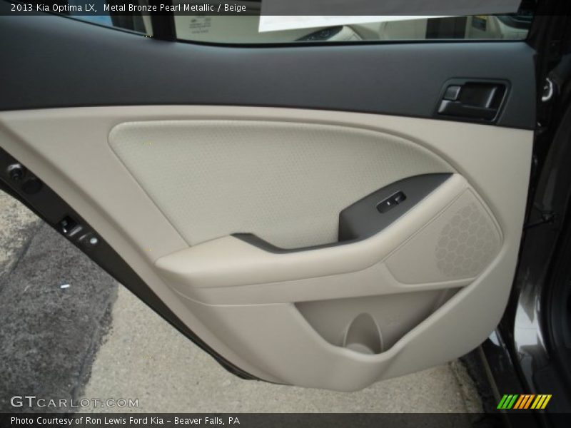 Metal Bronze Pearl Metallic / Beige 2013 Kia Optima LX