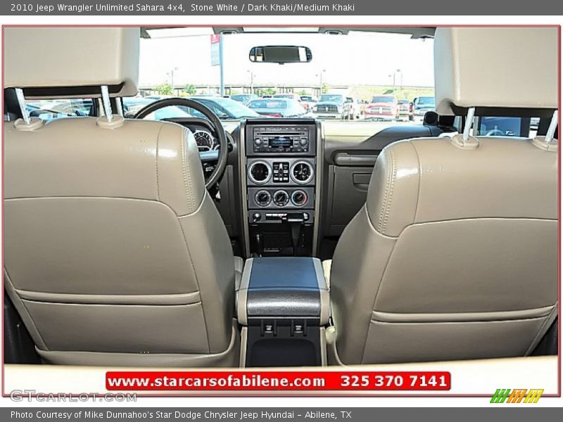 Stone White / Dark Khaki/Medium Khaki 2010 Jeep Wrangler Unlimited Sahara 4x4