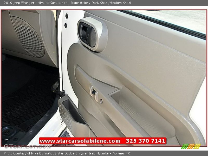 Stone White / Dark Khaki/Medium Khaki 2010 Jeep Wrangler Unlimited Sahara 4x4