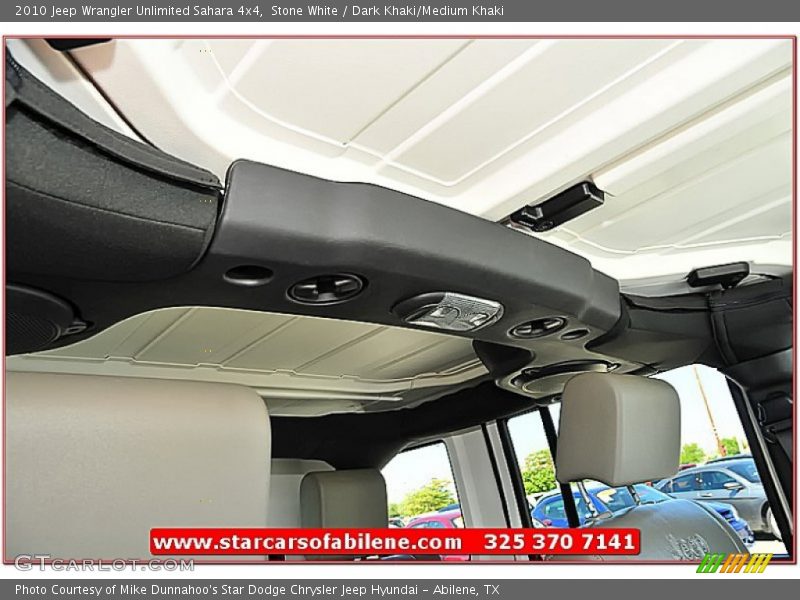 Stone White / Dark Khaki/Medium Khaki 2010 Jeep Wrangler Unlimited Sahara 4x4