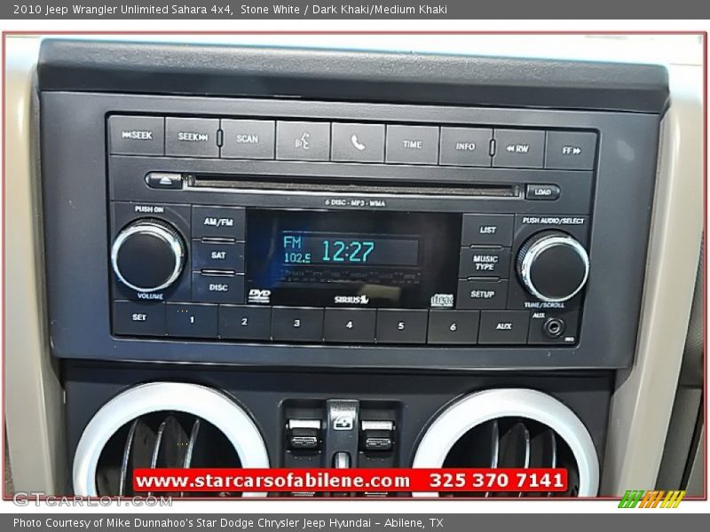 Stone White / Dark Khaki/Medium Khaki 2010 Jeep Wrangler Unlimited Sahara 4x4