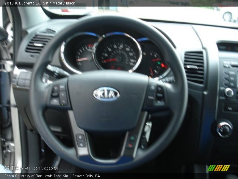 Satin Metal / Black 2013 Kia Sorento LX