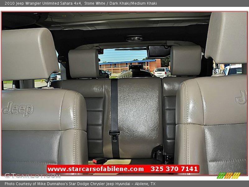 Stone White / Dark Khaki/Medium Khaki 2010 Jeep Wrangler Unlimited Sahara 4x4
